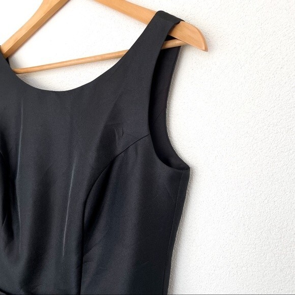 David's Bridal Black Bridesmaid Prom Sleeveless Dress Size‎ 6 NWT - Picture 7 of 16